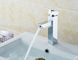 Manche en alliage de zinc à trou unique en laiton robinets d'évier de salle de bain / robinets de mélangeur de lavabo